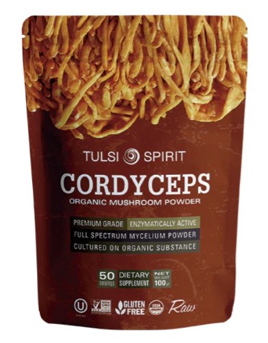 אבקת פטריית קורדיספס אורגנית | Organic Cordyceps Mushroom | טולסי Tulsi