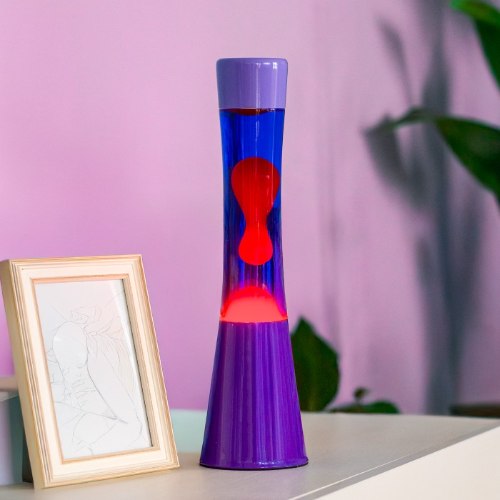 מנורת לבה צבע סגול מדורג Gradient Purple - מארז לא מושלם
