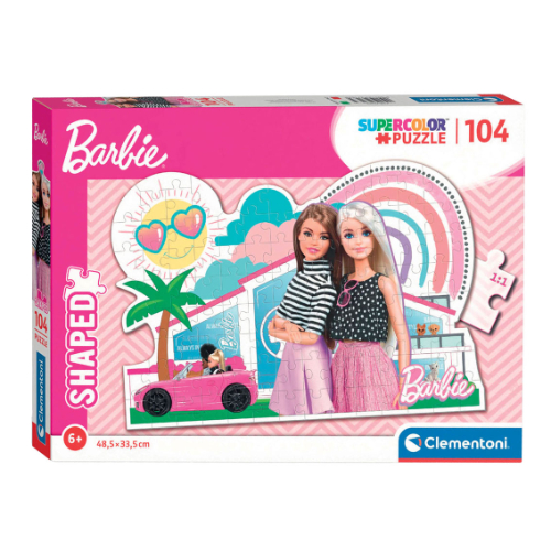 קלמנטוני - פאזל 104 חלקים ברבי סופר קולור -  Clementoni  Disney BARBIE