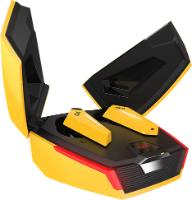 אוזניות בלוטוס' TWS בעיצוב מרהיב - Edifier Hecate GX07 - צהוב LAMBO