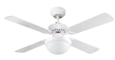 מאוורר תקרה אנרג'י עם גוף תאורה CCT ושלט רחוק ''Semicom Energy SM-L42043W/18CT 42