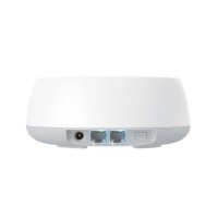 מערכת ביתית 2 יחידות בתקן Tp-Link Deco BE25 Mesh WiFi 7 – מציגה יחידת Deco בודדת מאחור עם שני חיבורי רשת וכפתור WPS עם 8K