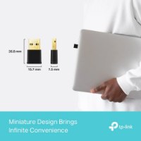 מתאם רשת Tp-Link Archer TX20U Nano AX1800 USB Adapter – 2 4GHz מתאם USB שחור קטן בפריט בודד עם מידותיו המפורטות