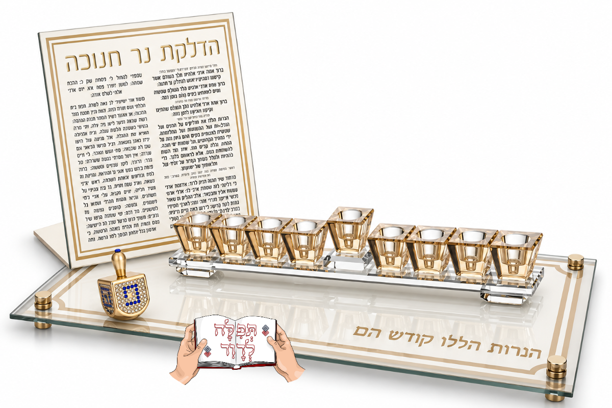 חנוכייה יוקרתית זהב