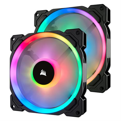 Corsair LL140 RGB 140mm Dual Light Loop RGB LED PWM Fan - 2