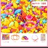 108 יחידות - ערכת יצירה לבנות תכשיטים וחרוזי פופ Pop Beads