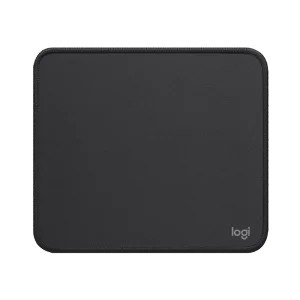 משטח לעכבר Logitech Graphite Mouse Pad – משטח עכבר אפור כהה בודד עם לוגו Logitech בתחתית