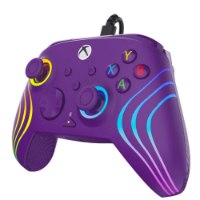 בקר חוטי לגיימינג צבע סגול Turtle Beach Afterglow Wave RGB for Xbox and PC – בקר גיימינג סגול עם כבל USB מחובר ותאורת RGB