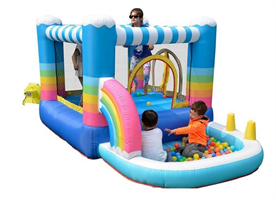 מתנפח בינוני קשת בענן 62112 מבית JUMPER