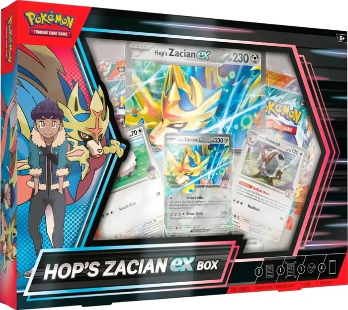 מארז קלפים פוקימון Pokémon Hop's Zacian EX Box