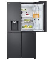 מקרר 4 דלתות מקפיא תחתון 637 ליטר LG GR-730BDIS עם קיוסק אוטומטי למים/קרח והתקן שבת מובנה