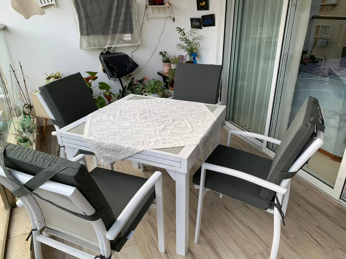 סט 6 מזרני לכיסאות גן אלומנים בד דראלון