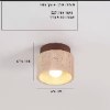עיגול קטן חום כהה - מנורות תקרה ספוטים בעיצוב אבן דמוי טרוורטין משולב עץ אגוז StoneSpot