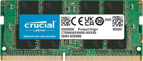 זכרון לנייד Crucial Classic DDR4 16GB 3200Mhz SODIMM C22