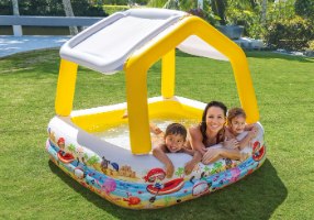 בריכה מרובעת מתנפחת 157X157X122 סמ 57470 מבית INTEX