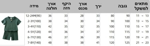 חליפות פשתן לילדים BohoKids