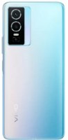 סמארטפון VIVO Y76 5G 8GB+128GB תכלת – גב המכשיר בצבע תכלת מדורג עם מערך מצלמות אנכי