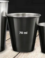 כוסית נירוסטה 70 מל