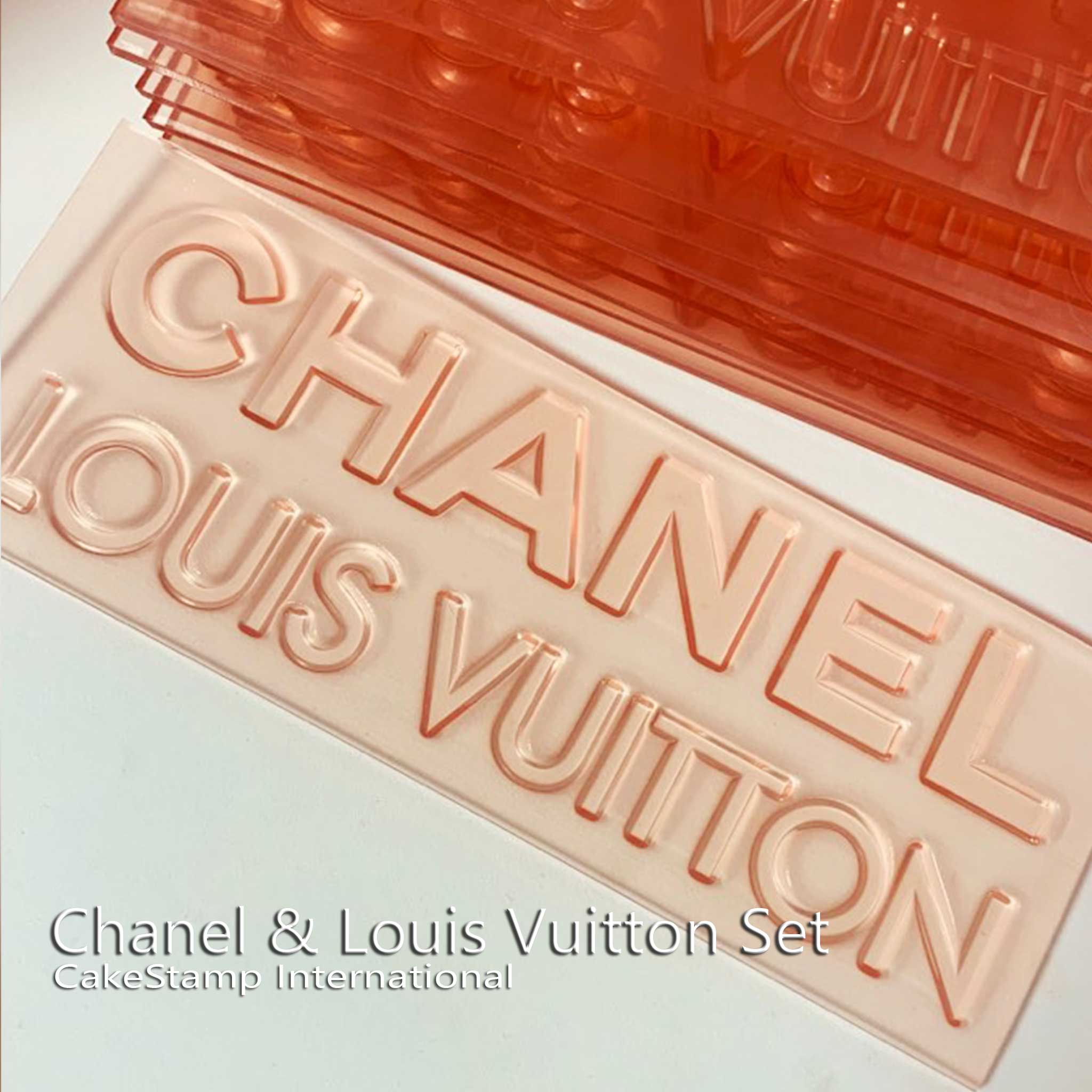 Set Chanel and Louis Vuitton Logo - Two Stamps