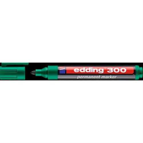טוש פרמננט 300 טיפ עגול 1.5-3 מ"מ ירוק אדינג edding