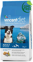 שק מזון כלבים VincentDiet Adult - דגים 15 קג