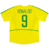 Brazil Home Shirt World Cup 2002 - RONALDO