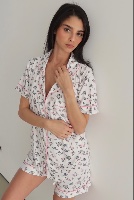 פיג׳מה Floral קצרה