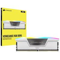 זיכרון למחשב נייח Corsair DDR5 16GB 6000 CL38 Vengeance RGB לבן