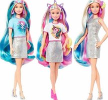 ברבי - בובת ברבי מארז שיער פנטזיה Barbie