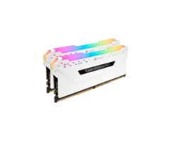 זכרון לנייח CORSAIR VENGEANCE RGB PRO 32GB 2x16GB DDR4 DRAM WHITE