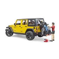 ג'יפ רוביקון עם מנשא ורוכב אופניים – 02543 Bruder Jeep