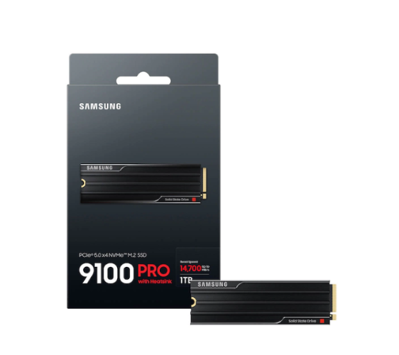 דיסק פנימי Samsung 9100 PRO W Heatsink 4TB Gen5 M.2 NVME 2.0