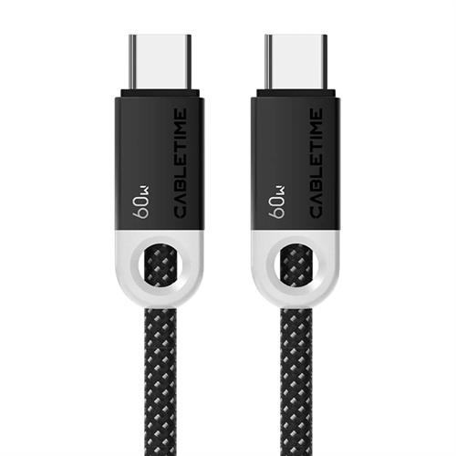 CABLETIME USB-C 60W Charging Cable 0.5m - Black