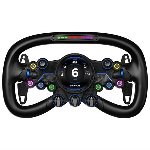הגה לסימולטור מרוצים MOZA Vision GS עם מסך מגע עגול