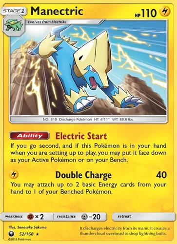 קלף בודד single פוקימון - manectric - Celestial Storm - 52/168