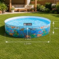 בריכת ילדים INTEX דופן קשיחה 2.44 מ' בעיצוב חיות ים 58472
