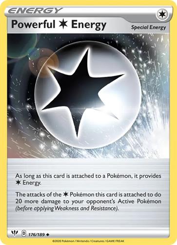 קלף בודד single פוקימון - powerful energy - Darkness Ablaze - 176/189