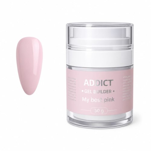 ג'ל בנייה 50 גר' ADDICT MY BEST PINK