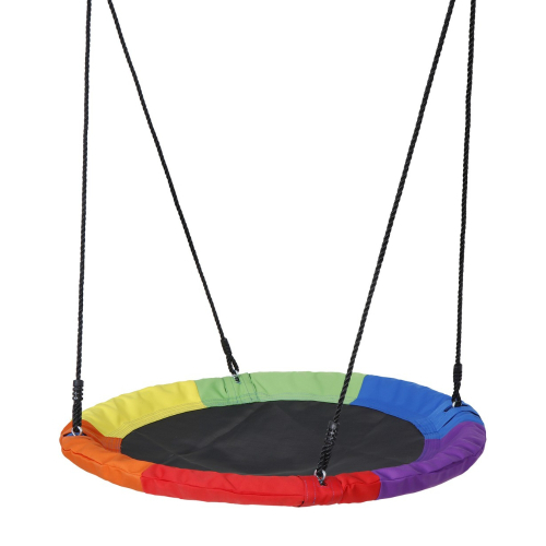 נדנדה עגולה צבעונית (קוטר 100 ס"מ)