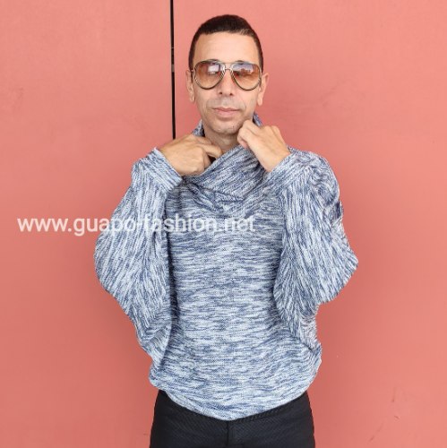 Kimono Cut Turtleneck Buckle Sweatshirt for Men | Menswear Fashion design by Tal Dekel
