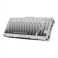 מקלדת גיימינג אלחוטית GravaStar Mercury K1 Gradient White - ללא חריטה בעברית