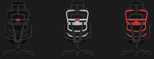כיסא גיימינג Comfort Ergohuman Ultra בשלושת הצבעים – שחור, לבן ואדום