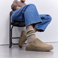 כפכפי זמש פיטפלופ צבע אבן GEN-FF Suede Mules FITFLOP