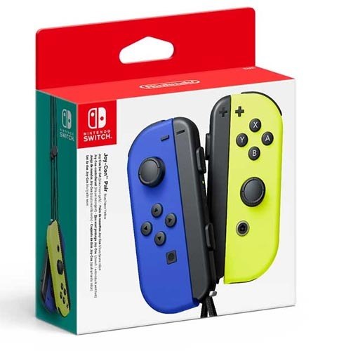 זוג בקרי שליטה Nintendo Switch Joy-Con - כחול צהוב ניאון