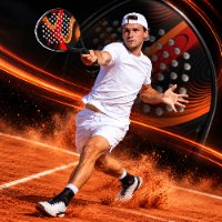 מחבט פאדל מקצועי קל משקל ובולם זעזועים דגם PADEL PRO