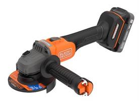 מטחנת זווית דיסק נטענת מבית בלאק אנד דקר Black+Decker BCG6L8D1S-QW – כלי עבודה עוצמתי.