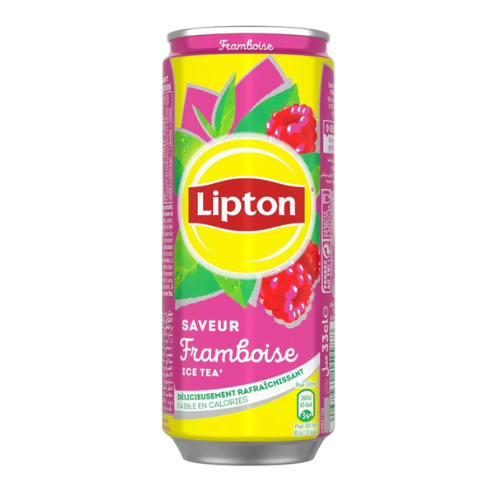משקה ליפטון תה קר בטעם פטל 💗 330 מל