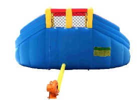 פארק מים מתנפח ענק לילדים עם 3 מגלשות HappyHop מק"ט 9045R