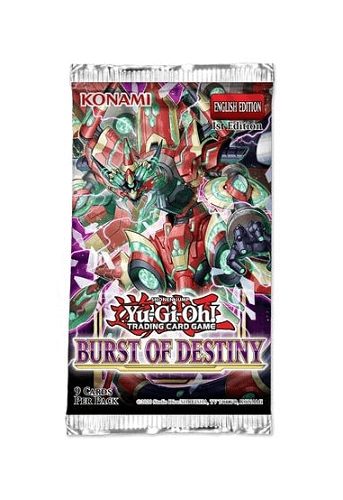 Yu-Gi-Oh BODE Burst of Destiny Booster pack קלפי יו-גי-הו TCG מקוריים חבילת בוסטר בראסט אף דסטני