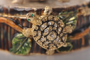 Turtles on Tree Trunk